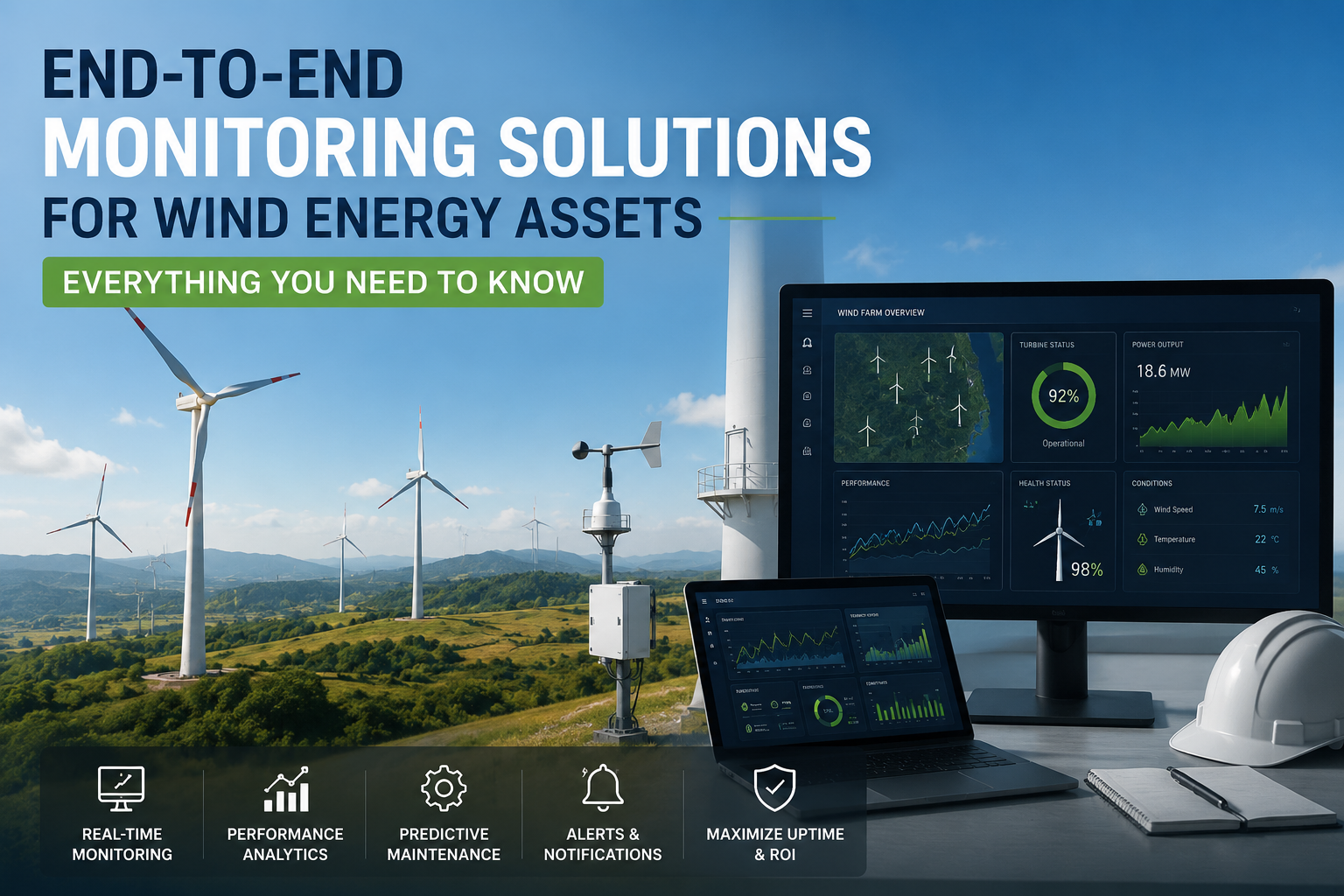 End-to-End Monitoring Solutions for Wind Energy Assets: Everything You Need to Know