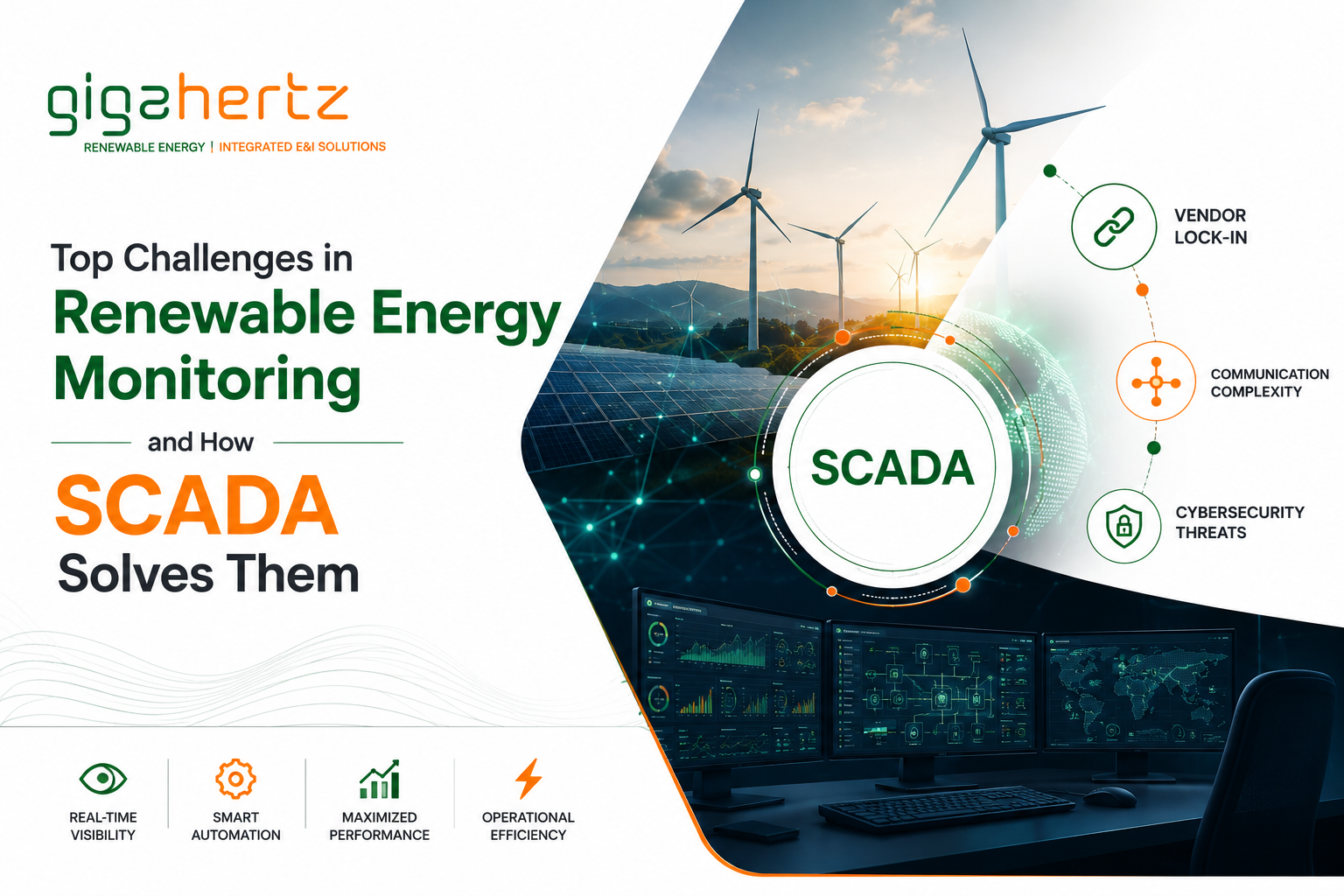 Top Challenges in Renewable Energy Monitoring and How SCADA Solves Them