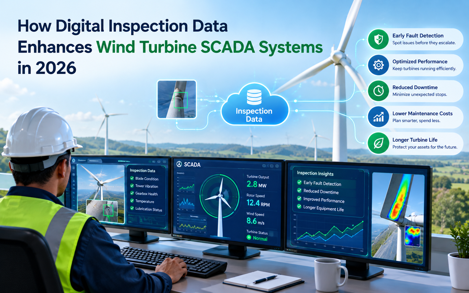 How Digital Inspection Data Enhances Wind Turbine SCADA Systems in 2026