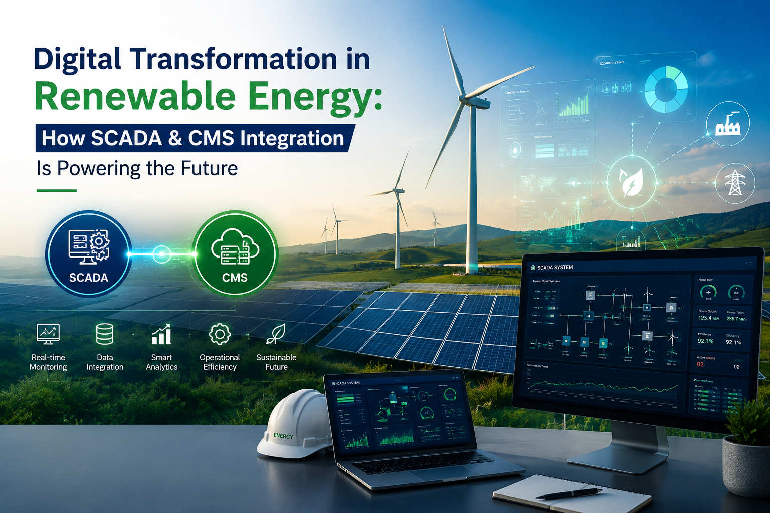 Digital Transformation in Renewable Energy: How SCADA & CMS Integration Is Powering the Future